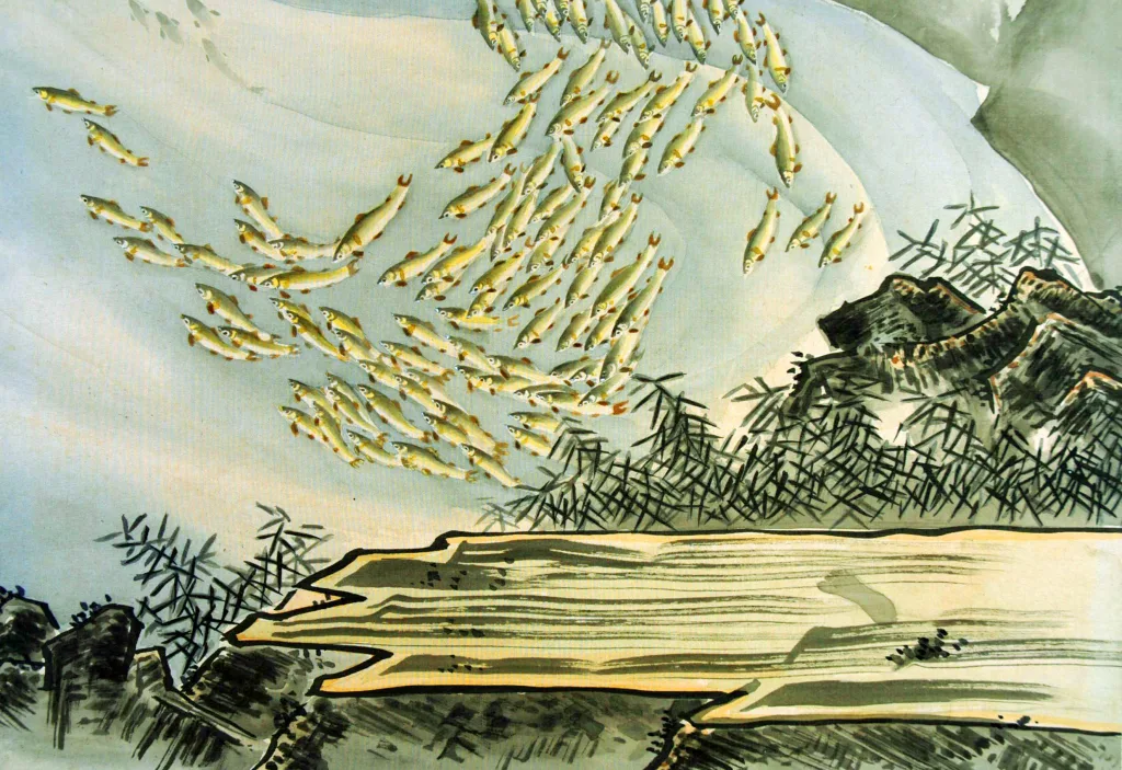 第86図-左鐙の香魚（鮎）